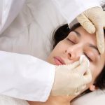 female patient receiving facial rejuvenation