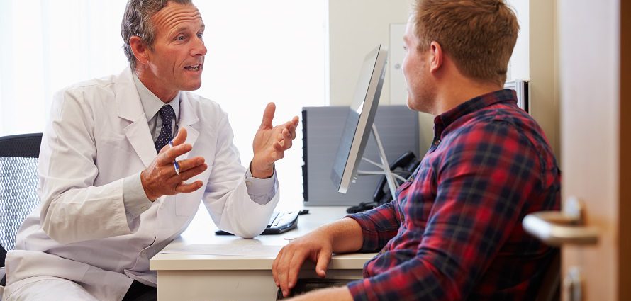 male doctor and patient have a consultation